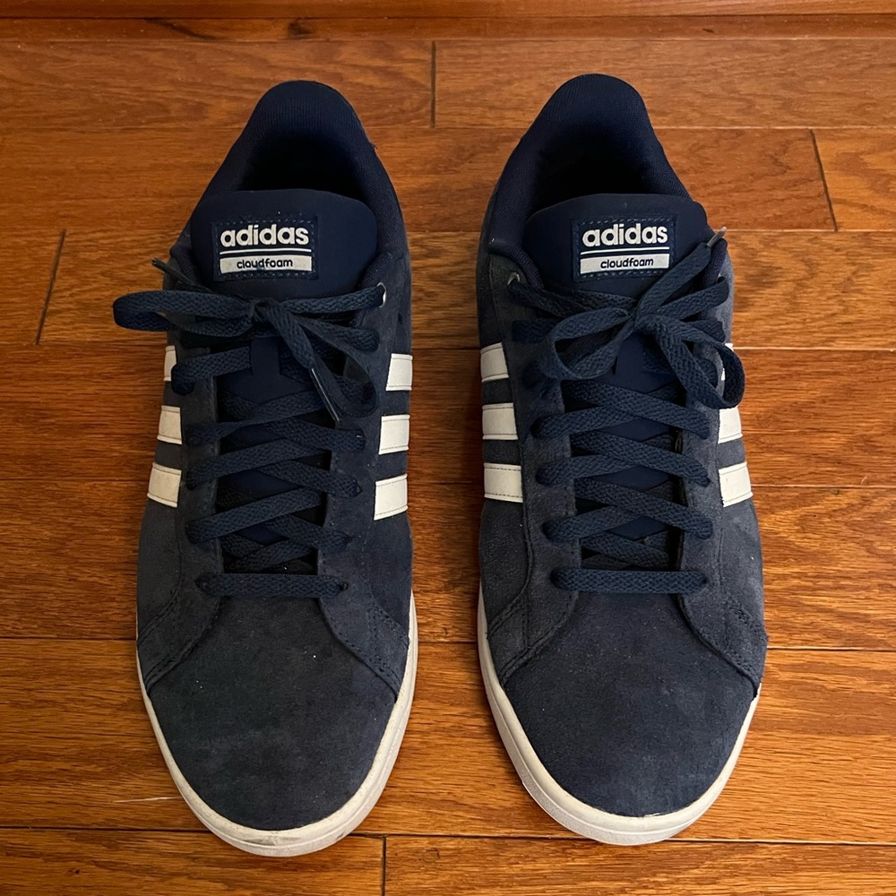 Adidas Advantage Suede Mens Shoes Blue-White B74227